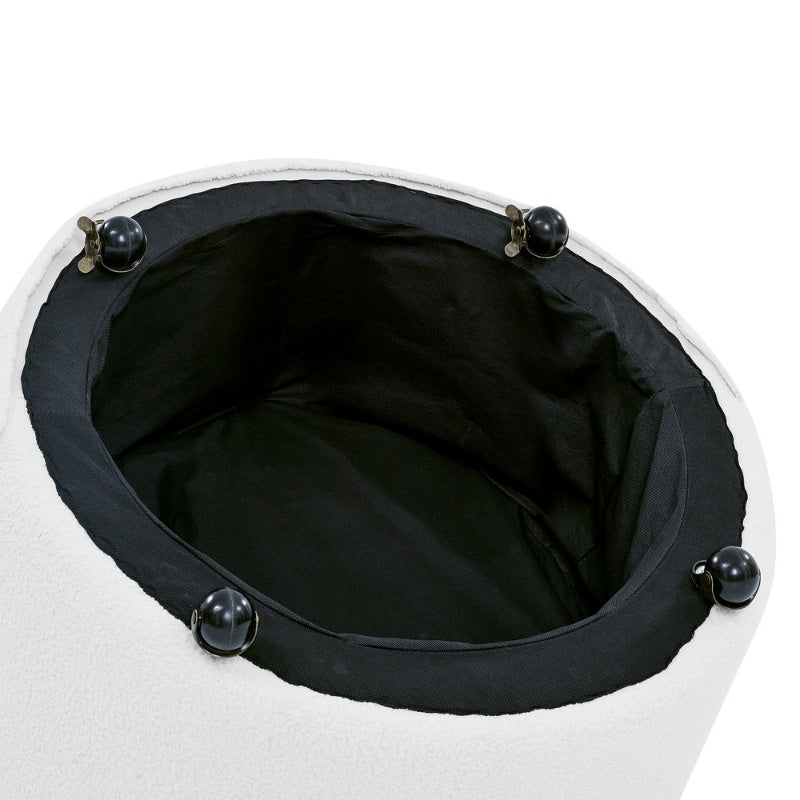 Noir Haven Tufted Swivel Chair