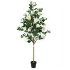 5-Foot Artificial Camellia Tree with Lifelike Blooms - product image 8