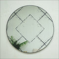36“x36" Round Wall-Mounted Mirror