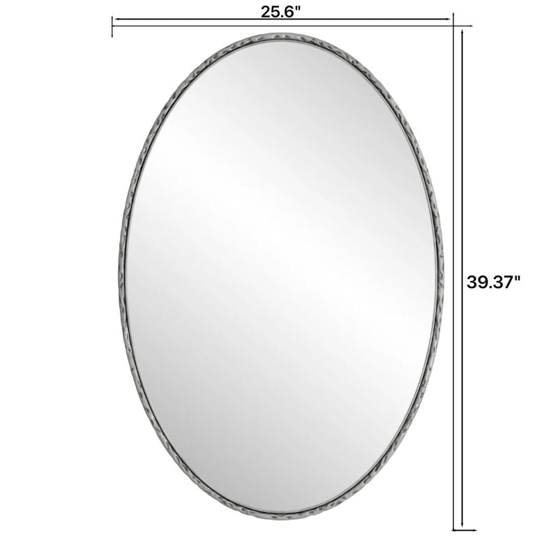 Iron Art Oval Retro Mirror