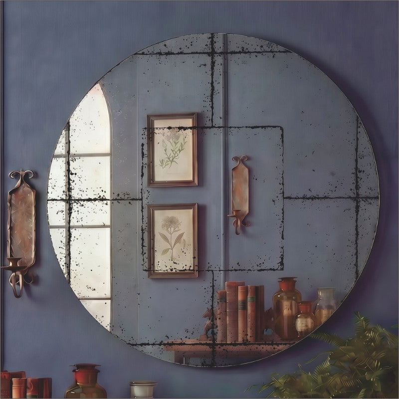 36“x36" Round Wall-Mounted Mirror