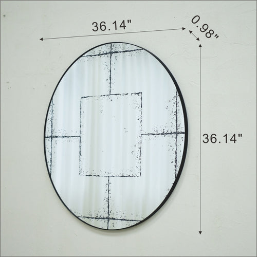 36“x36" Round Wall-Mounted Mirror