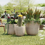 3-Piece Matte MGO Stackable Planter Set - image 2