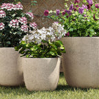 3-Piece Matte MGO Stackable Planter Set - image 3