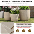 3-Piece Matte MGO Stackable Planter Set - image 5