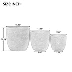 3-Piece Matte MGO Stackable Planter Set - image 9