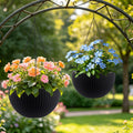 2-Pack 13.4-Inch Self-Watering Hanging Planters - image 1