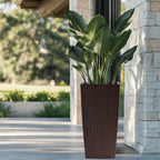 30-Inch Self-Watering Tall Planter - Brown - image 2