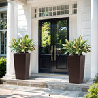 30-Inch Self-Watering Tall Planter - Brown - image 3