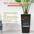 30-Inch Self-Watering Tall Planter - Brown - image 4