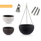 2-Pack 13.4-Inch Self-Watering Hanging Planters - image 6