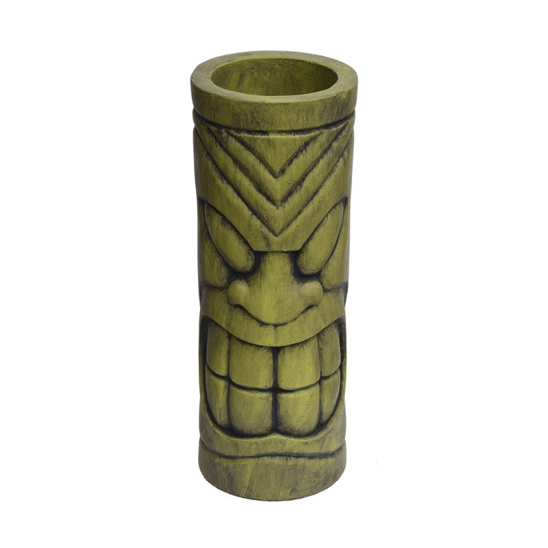 Antique Green Face Urn Planter - image 6