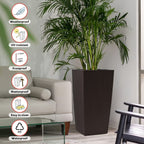 30-Inch Self-Watering Tall Planter - Brown - image 8