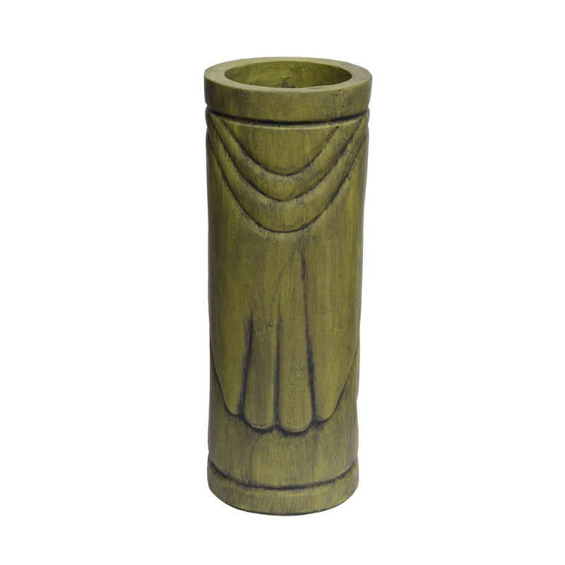 Antique Green Face Urn Planter - image 9