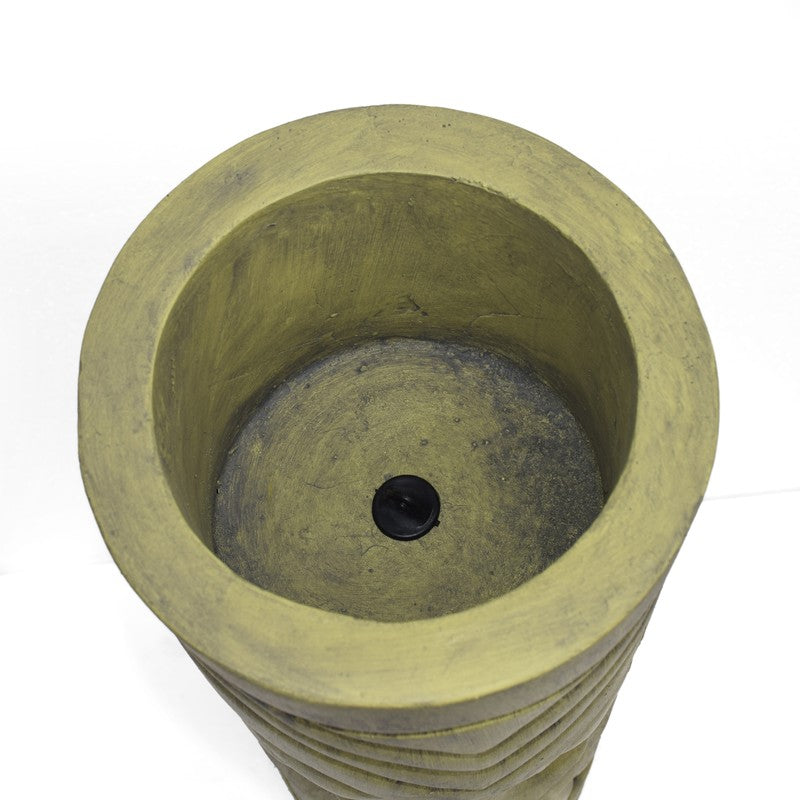 Antique Green Face Urn Planter - image 10