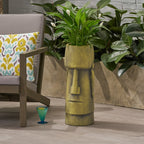 Antique Green Glacier Urn Planter - image 4