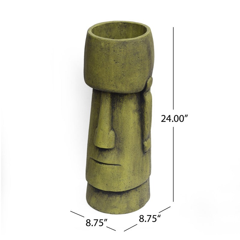 Antique Green Glacier Urn Planter - image 5